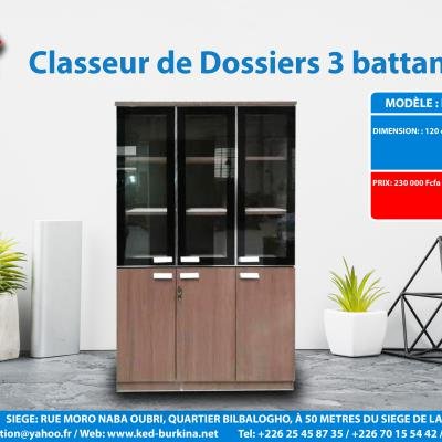 Classeur Dossiers 3 Battants Ked B08 006
